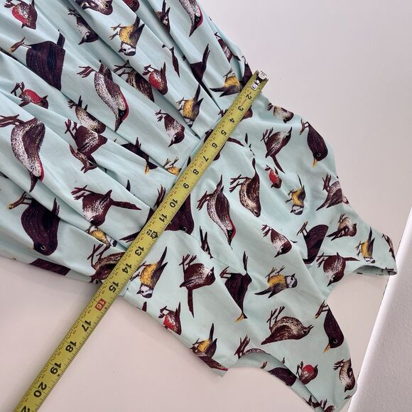 Luouse Bird Dress Womens Fit & Flare Swing Sleeveless Retro Check  Measurements! - Picture 7 of 7